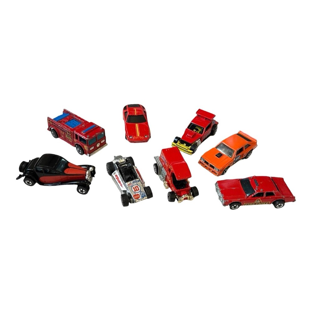 Vintage Lot of 8 Hot Wheels Mattel Cars Trucks 70s 80s Diecast Hong Kong READ